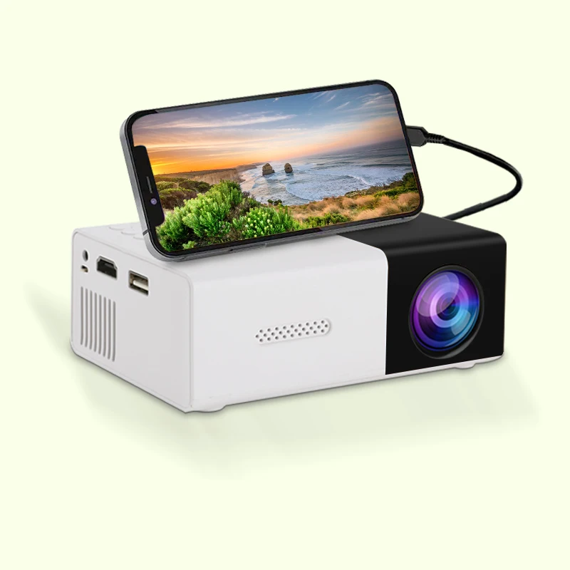 Miniproyector Mdug Yg300 Home Hd Con Memoria Usb Y Sd, Cine En Casa