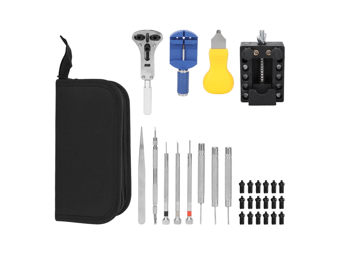 Kit profesional de reparación de relojes, 13 piezas
