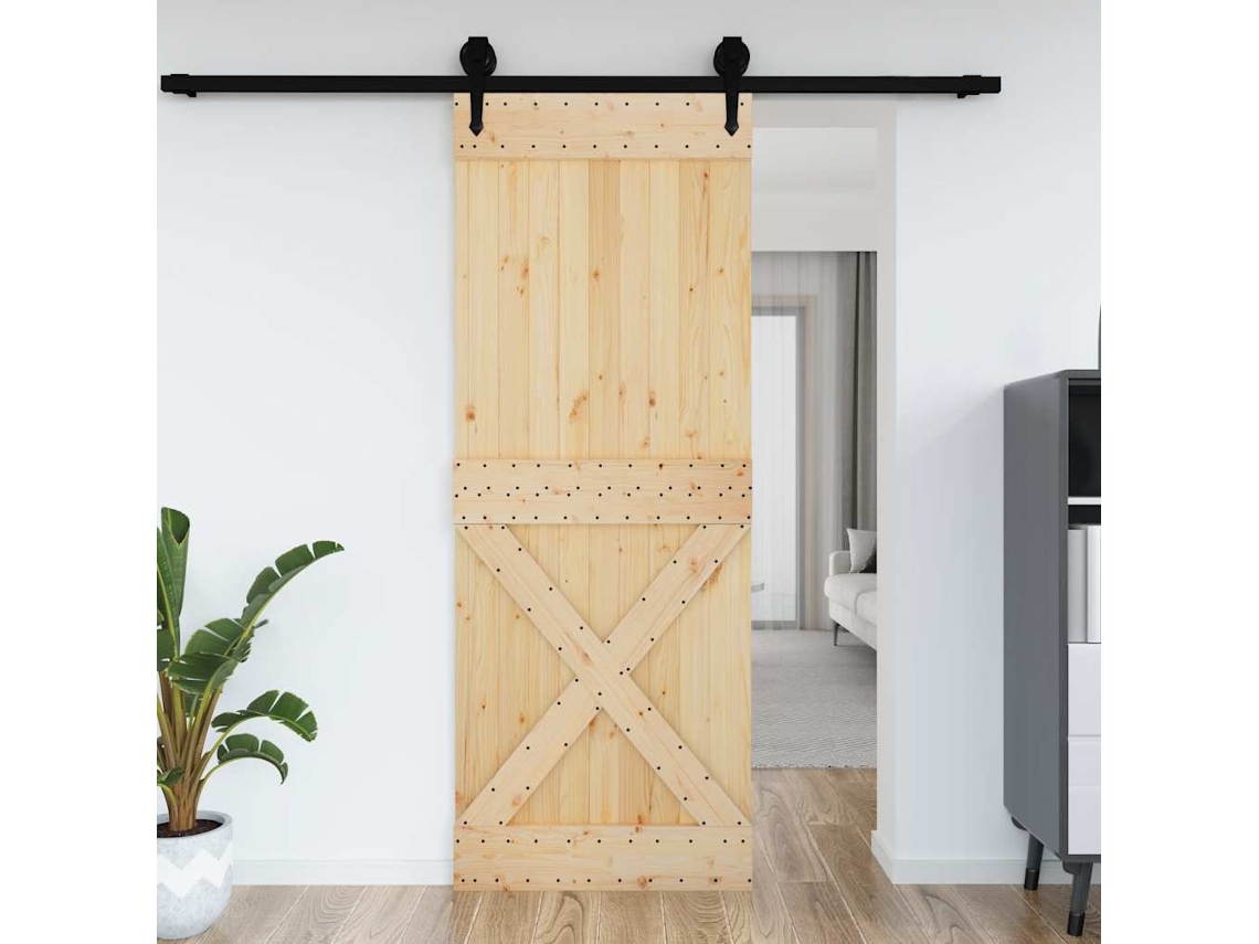 Puerta Narvik Madera Maciza Pino 85x210 Cm