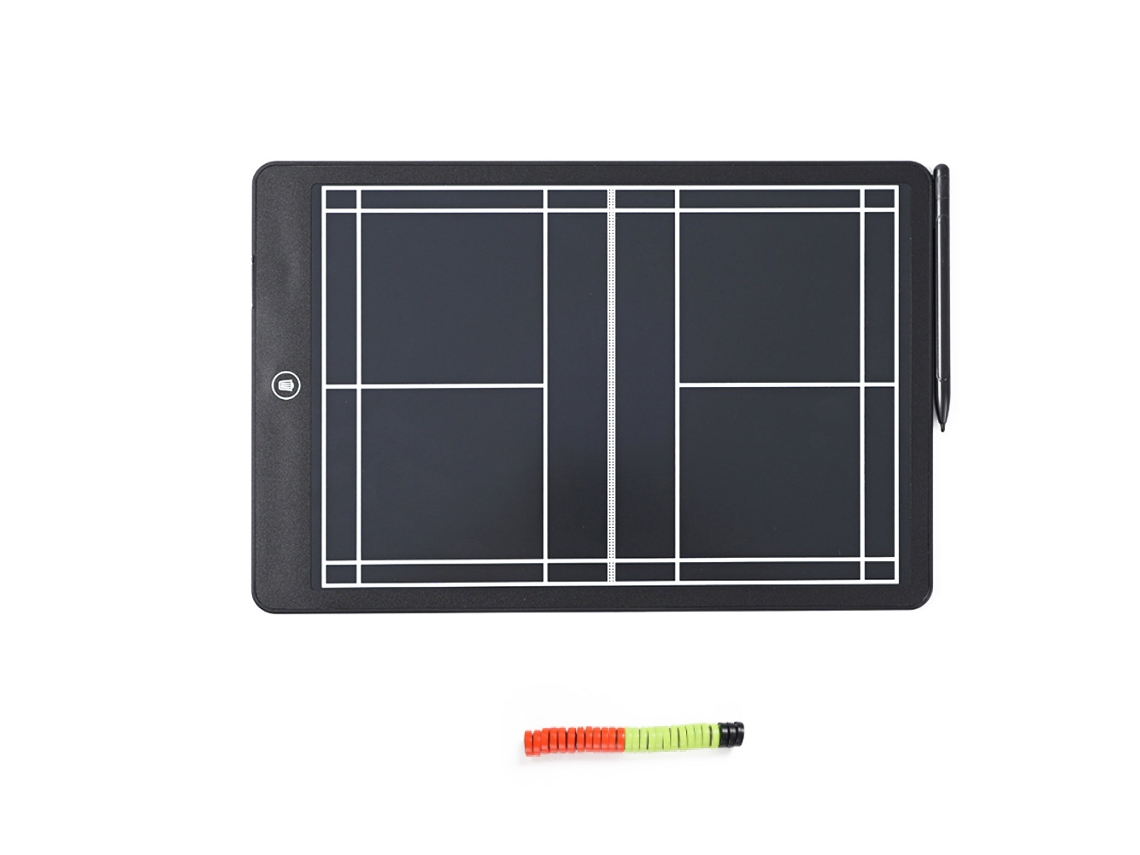 Pizarra magnética recargable de 16 pulgadas para entrenamiento de bádminton, portapapeles táctico para entrenadores - Digitallab