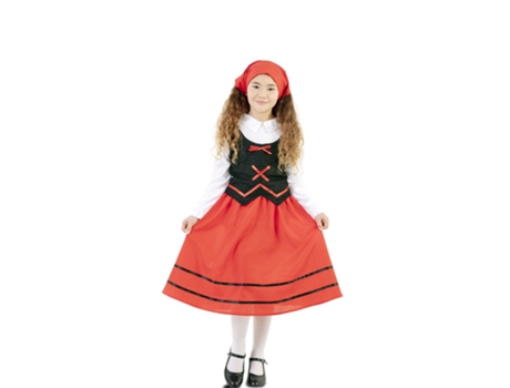Disfraz de Niña EUROCARNAVALES Pastora Do Rebaño (7-9 años)