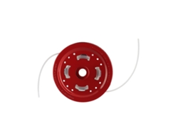 Cabezal De Desbrozadora Universal De Hierro Rojo Para Jardín Y Agricultura, Repuesto Con Alimentación Por Impacto.