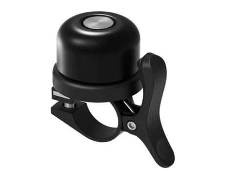 Timbre con soporte Airtag para bicicleta Negro