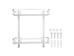 Estantes de pared (almacenamiento flotante, dos niveles)