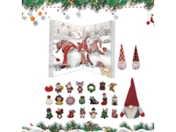 Calendario De Adviento Con Gnomos Navideños - Decoraciones Festivas Para Niños Y Adultos