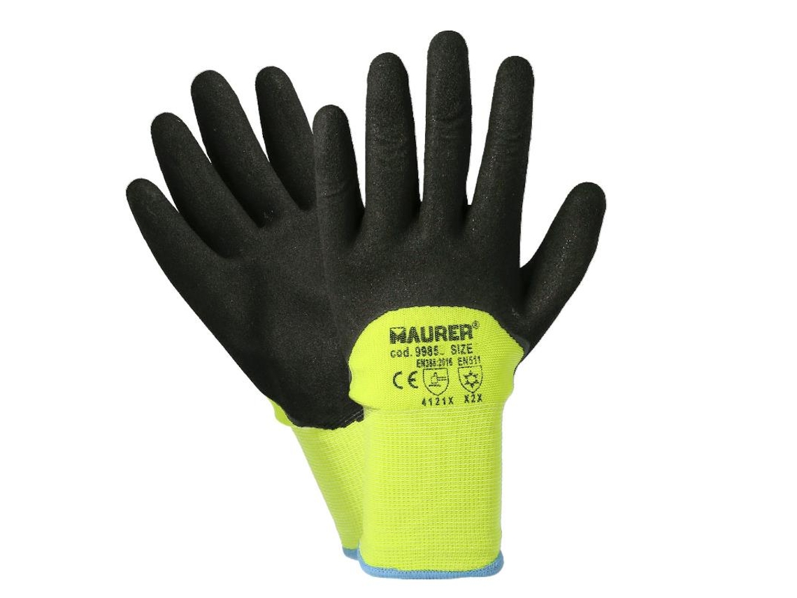 Guantes de invierno realizado en poliester acolchado con recubrimiento de foam talla 10