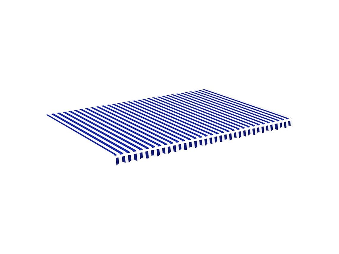 Maison Exclusive - Tela De Repuesto Para Toldo Azul Y Blanco 5x3,5 M