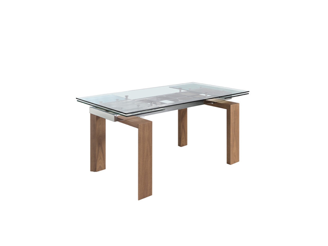Mesa extensible Turín 160 240 Cristal DUDECOR