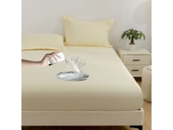 Protector De Colchón Impermeable, Funda De Almohada No Incluida, Suave Y Delicado Para La Piel, Amarillo, 100x200cm Panoona