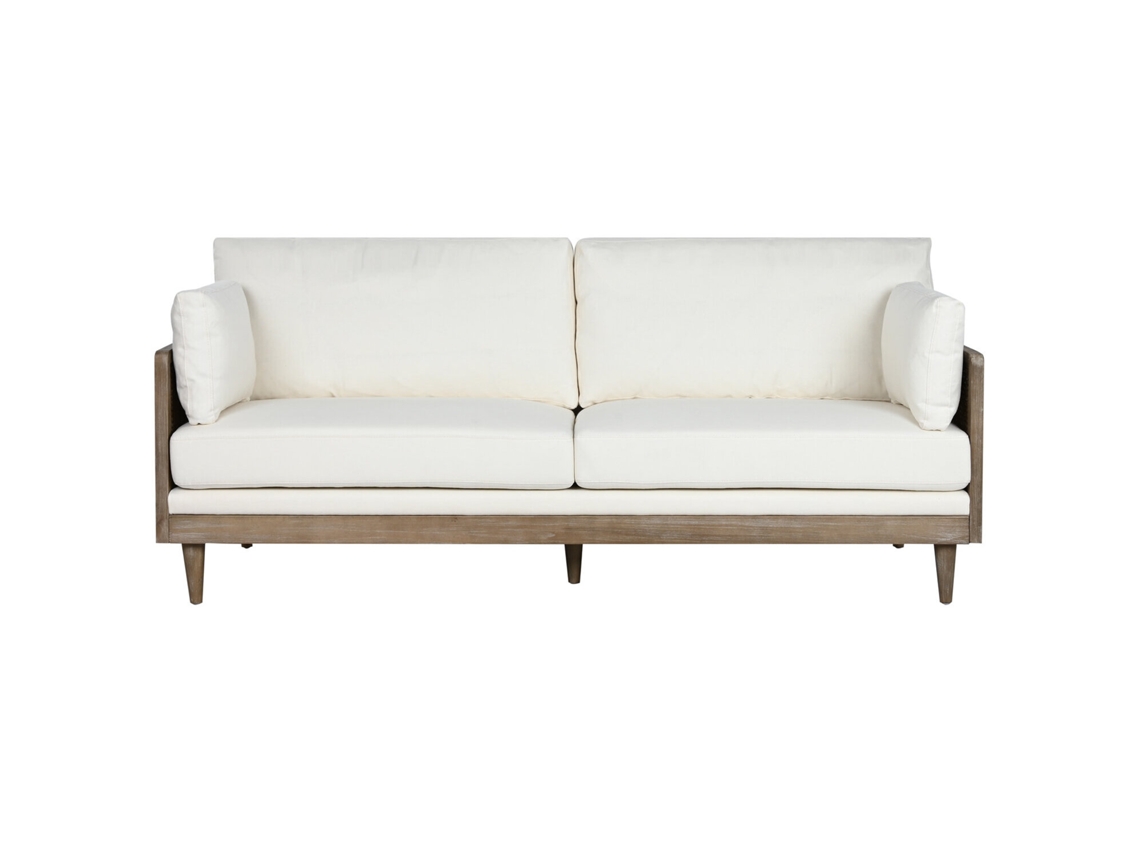 Sofa Ratán Poliester Marron 208x86x88cm