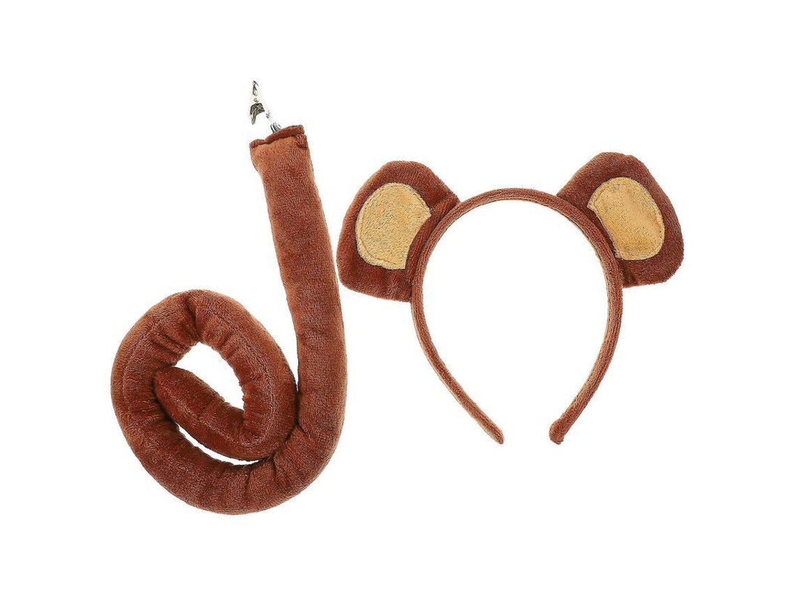 Accesorio De Cosplay De Mono Con Orejas Y Tiara De Cola Para Fiestas Y Actuaciones.