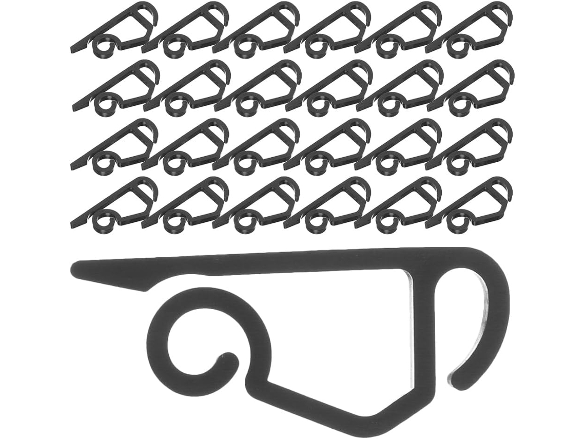 Juego De 100 Clips Para Luces Navideñas, Ganchos Para Canalones Exteriores, Resistentes A La Intemperie.