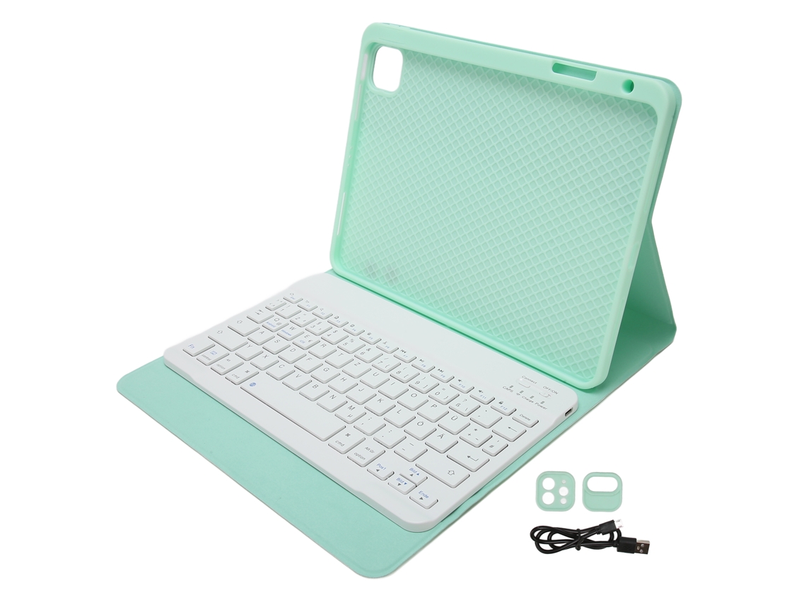 Funda para tableta alemana con teclado (compatible con iOS, varios tamaños)