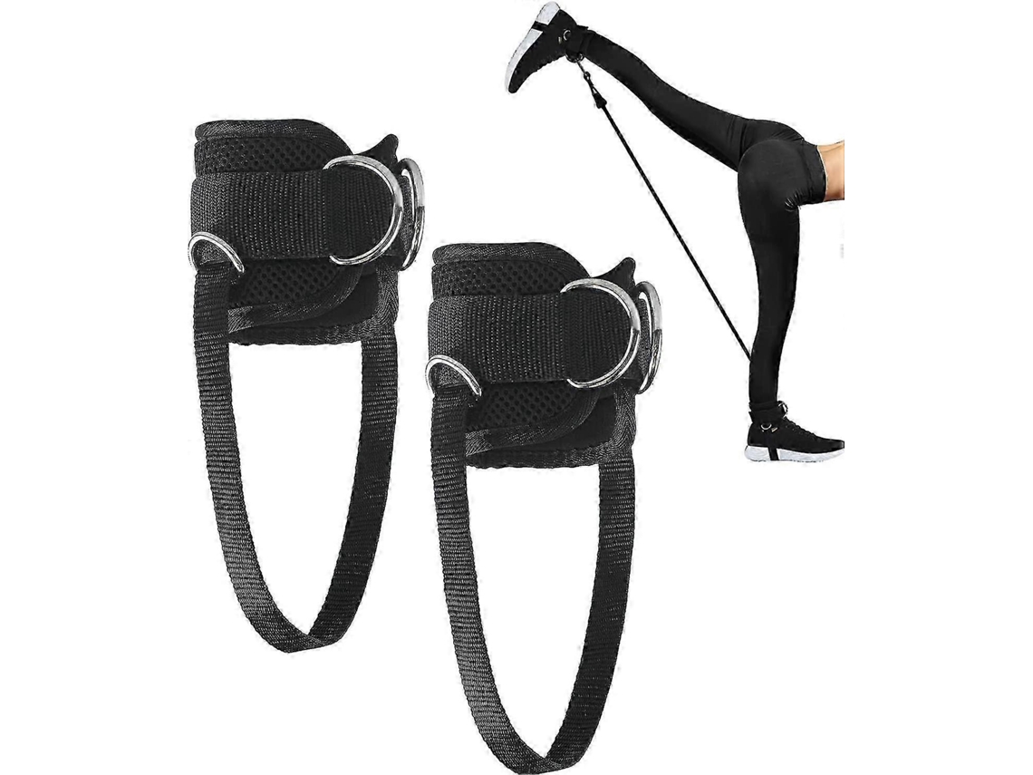 Correas de soporte de tobillo para ejercicios con cable. 1 par de equipos de entrenamiento Rosewell Fitness.