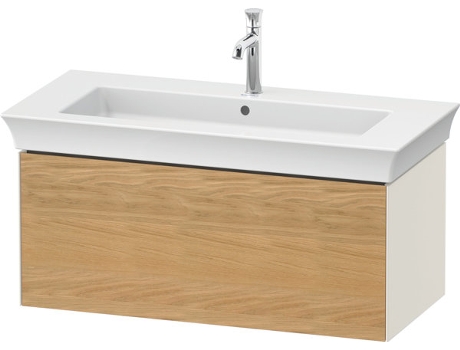 DURAVIT Tulip blanco, mueble de baño montado en la pared, ancho 984 x profundidad 458mm, con 1x extraíble, con tecnología de punta, WT42420