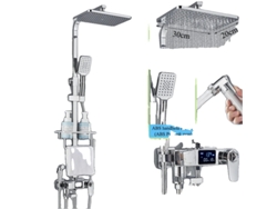 Juego de grifo de ducha termostático, control de doble manguera, sistema de termostato automático, termostático-dis-b4
