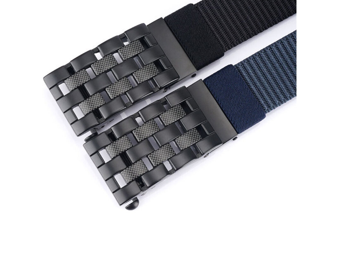 Marrón Tushi Cinturón Táctico Hebilla Automática Metal Nailon Rígido Suave 125cm Estilo Militar Informal Ajustable