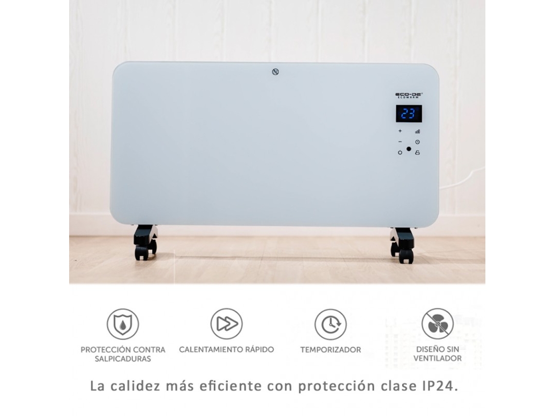 ECODE® Radiador Eléctrico Convector de bajo consumo ECOWARM, con APP mediante WIFI 1000-2000W ECO-720