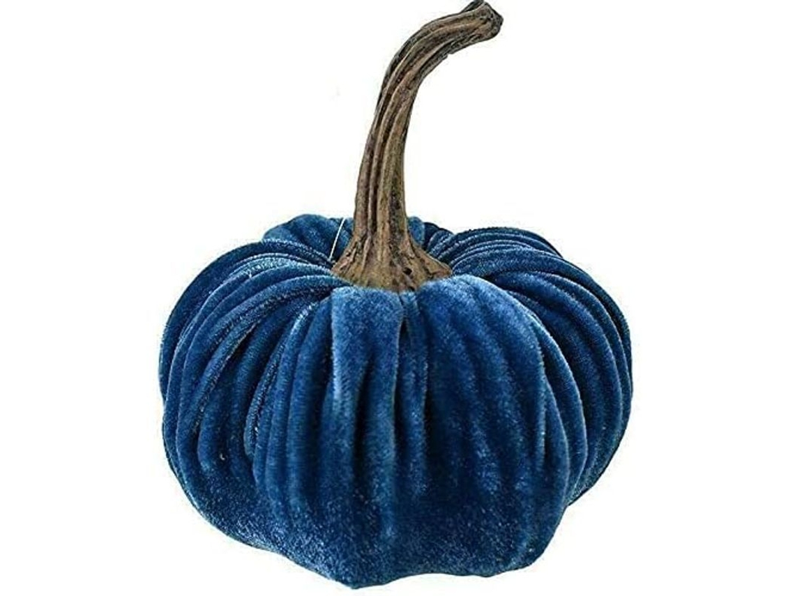 Calabazas Artificiales De Terciopelo En Miniatura Surtidas, De 15 Cm, Para Decoración Festiva.