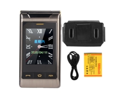 Teléfono Plegable Para Personas Mayores Con Botones Grandes, Pantalla Hd Dual, Batería De 5900 Mah, Doble Sim 2g.