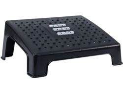 Taburete Reposapiés De Oficina Negro Con Función De Masaje, Compacto Y Ligero, Reposapiernas Ergonómico