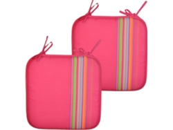 Cojines Acolchados para sillas de Cocina, cojin para terraza, jardín, balcón, Comedor. Tamaño 38x38cm. (Rojo 2 Pzas) COSHANO