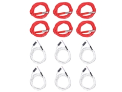 Kit de repuesto con 6 varillas calefactoras de 24 V y 40 W, cables, termistores y terminales para accesorios de extrusor para impresora 3D GOKOCO
