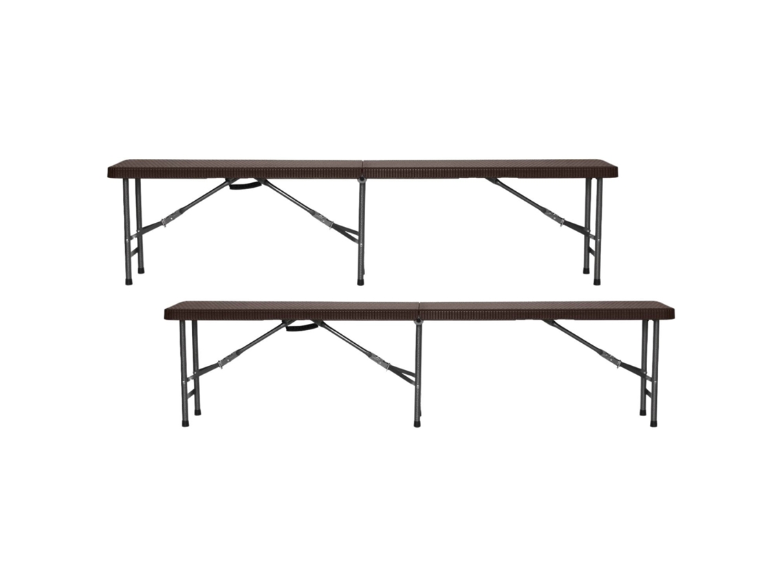 Pack 2 Bancos Plegables Catering 180x30x43cm THINIA