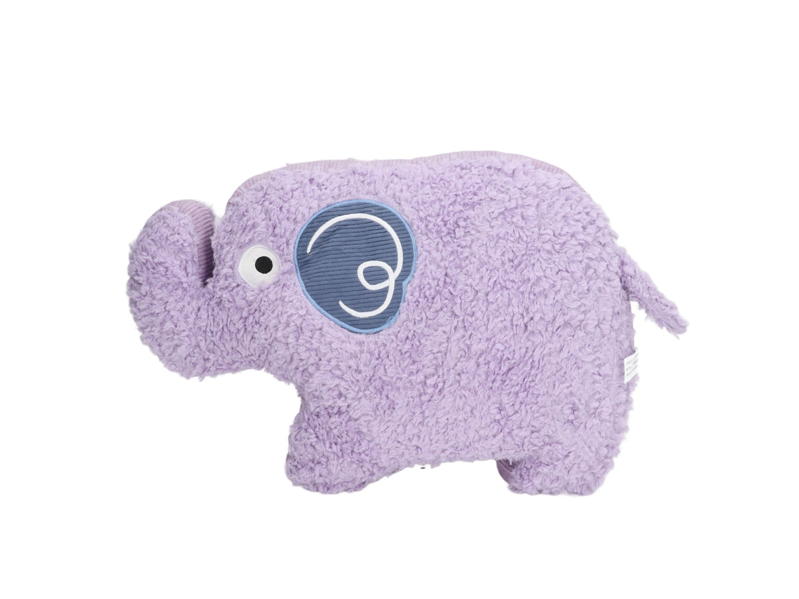 Bj-almofada Elefante Cartoon Morado 17.7in Suave Amigable Com A Pele Brinquedo De Pelúcia Multiusos Para Casa Escritório Quarto