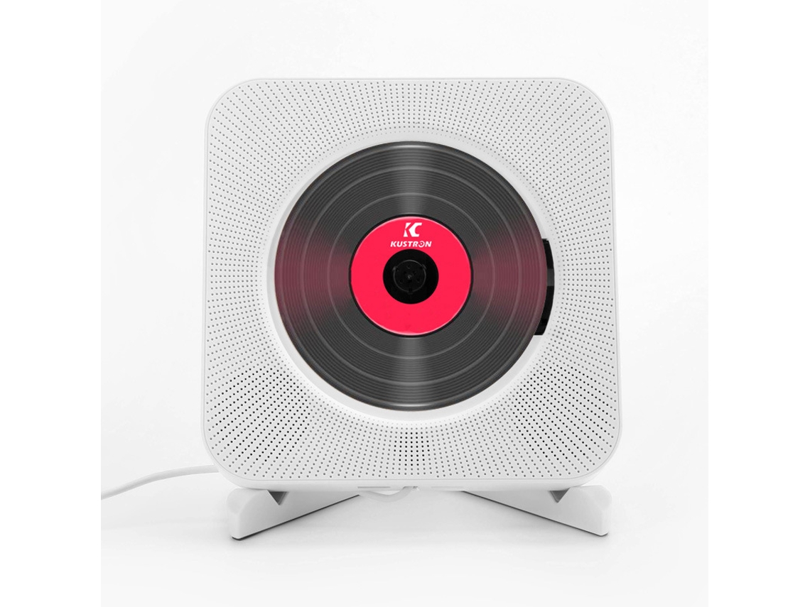 Reproductor De Cd Bluetooth De Pared Con Función De Aprendizaje De Dvd Y Función De Repetición En Inglés.