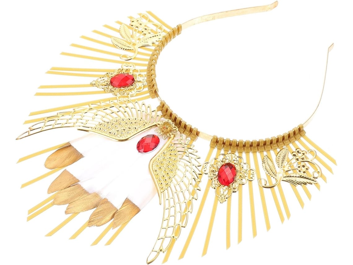Nuobesty Tiara Gótica Amarela Feminina, Tiara Delicada Com Halo, Acessório Perfeito Para Festivais Com Tema De Deusa