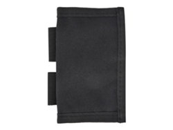 Bolsa doble de nailon para revistas de caza, color negro.
