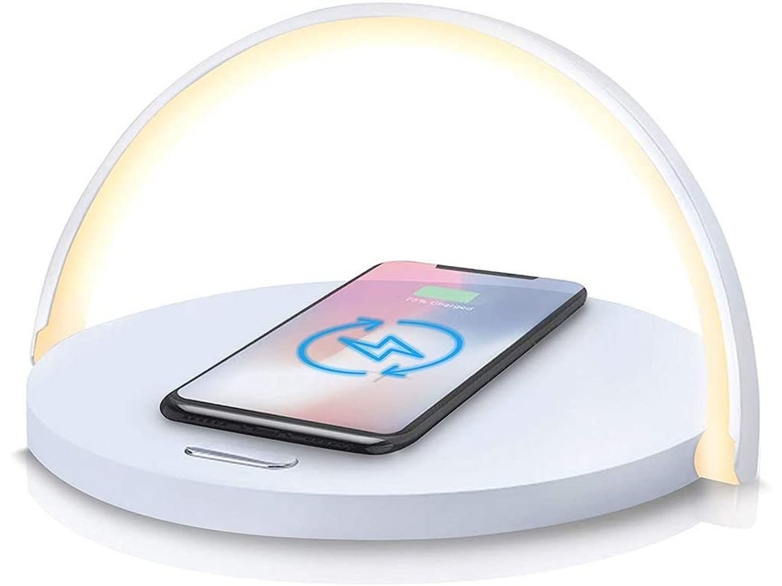 Cargador Sem Luz Noturna Led Lâmpada Recarregável Touch Control Pad YIZHOOD Blanco