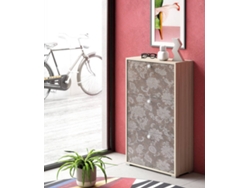 Zapatero DMORA 34 Marrón (Melamina - 28x67x112 cm)