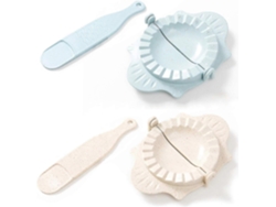 Juego de cubiertos de plástico Wanton 13x8 cm y prensa de galletas casera 2 piezas