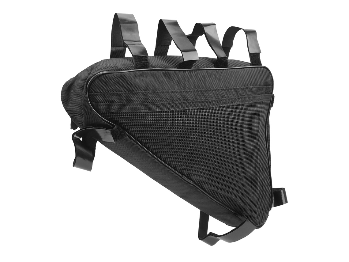 Bolsa triangular para bicicleta de montaña Rebe, bolsa frontal de tela Oxford para ciclismo, bolsa de herramientas Fixa.