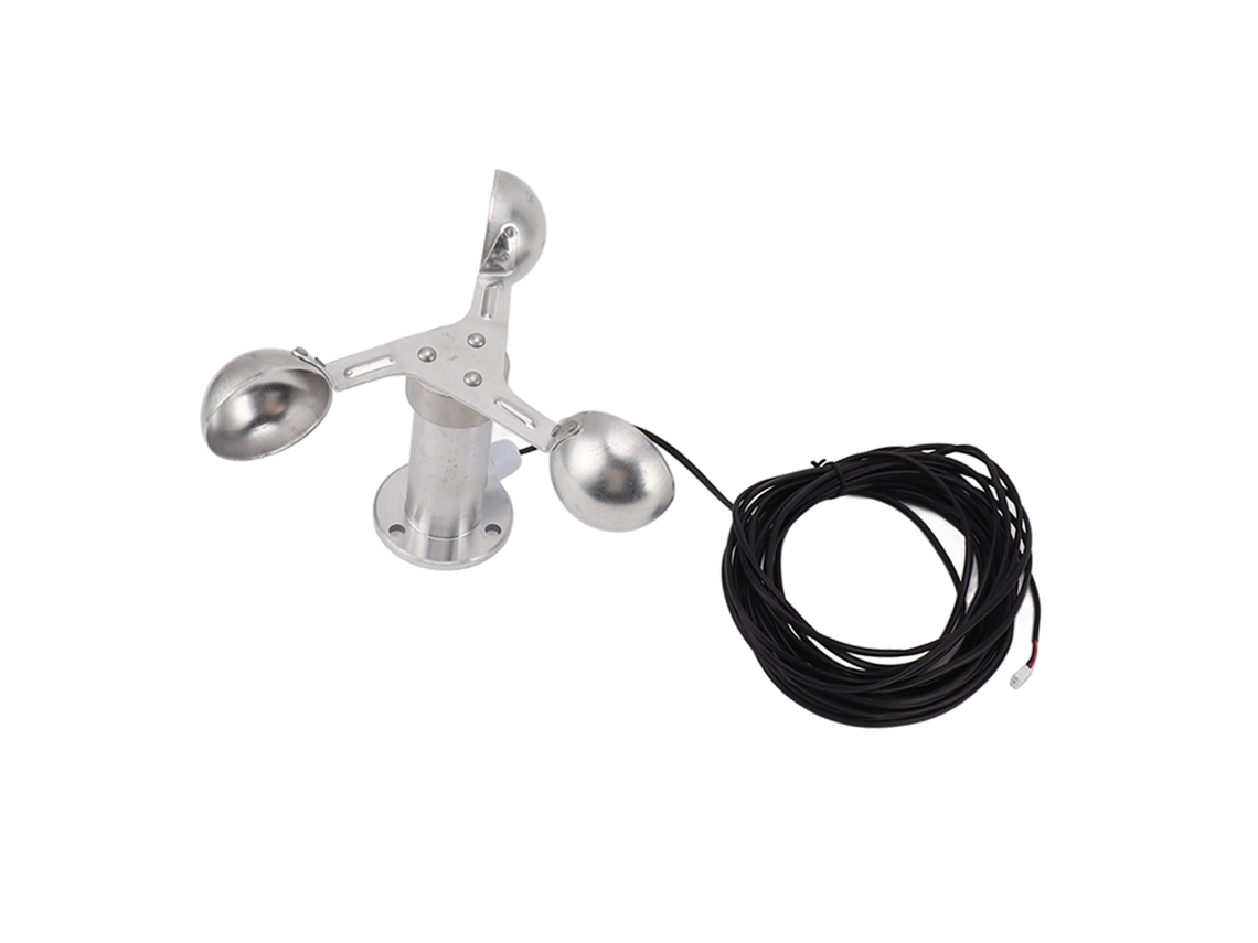 Anemómetro Con Sensor De Velocidad Del Viento, 3 Copas, Aleación De Aluminio, 0-3,8 V, 8 M