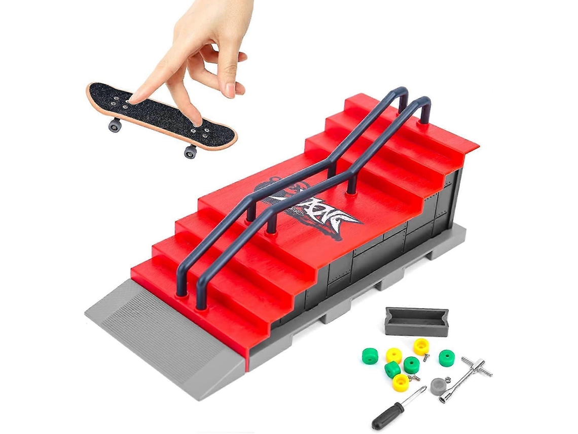 Patinetas de dedo, mini patinetas de dedo para niños, kit de juego interactivo de skateboarding de estilo libre, regalo de Navidad de Hengjian