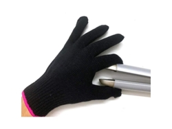 Guantes de peluquería resistentes al calor con bloqueo térmico para planchas, alisadores y secadores de pelo, talla universal.