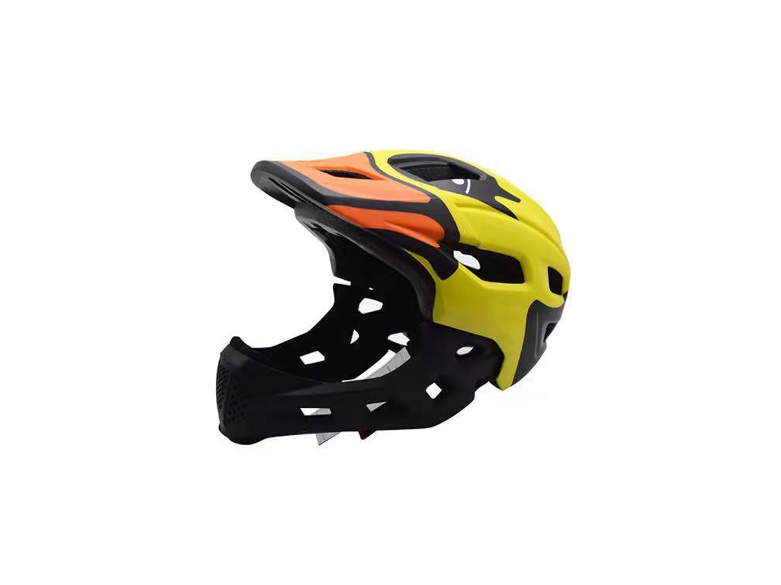 Casco de ciclismo infantil (amarillo), casco deportivo, casco integral desmontable