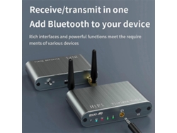 Receptor y transmisor inalámbrico Bluetooth 2 en 1 de alta fidelidad con soporte para teléfono para altavoces individuales o dobles HD/ll Rosewell