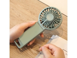 Ventilador portátil de mano HALINUIA F16 Ju Double Fan (doble aspa, 4 velocidades, recargable por USB)