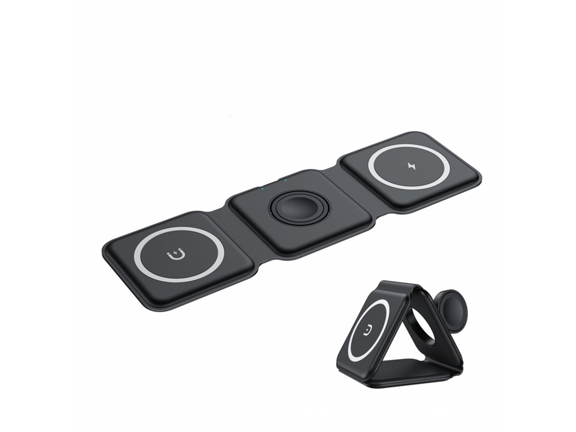 Cargador inalámbrico plegable en 1, estación de carga