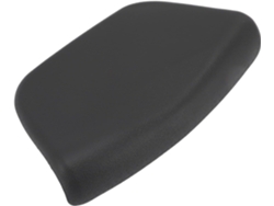Cryfokt Almohada De Spa De Masaje De Baño De Material Pu Con Ventosas En Negro 10,2 X 5,9 Pulgadas, Para Adultos Y Niños