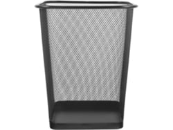 Papelera De Malla Metálica Negra, Contenedor De Residuos Para Oficina, Dormitorio, Cocina.