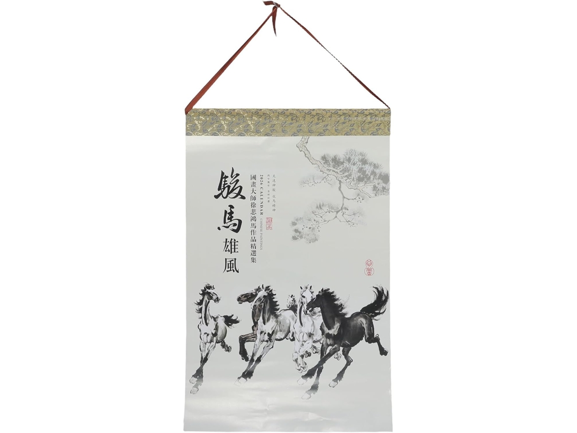 Calendario Decorativo De Pared 2026, Arte Tradicional Chino Para Colgar, Decoración 2026