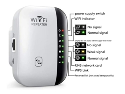 Extensor Wifi 300Mbps, Inicio rápido, Antenas integradas, Amplificador de rango Yizhood.