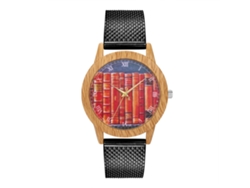 Reloj Analógico De Cuarzo Con Correa De Malla Para Mujer Y Hombre Zhoulianfa (negro)
