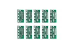 10 Placas Adaptadoras De 8 Pines, 3 Filas, 24 Orificios Para Módulos Inalámbricos De 1,27 Mm, 2,0 Mm Y 2,54 Mm.