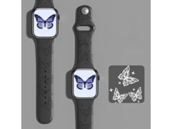 Correa para Apple Watch de 44/45/46/49 mm - Silicona con grabado láser 3D
